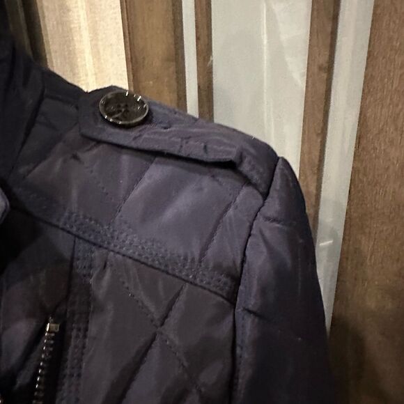 Jessica Simpson Navy Quilted Jacket - Picture 3 of 5